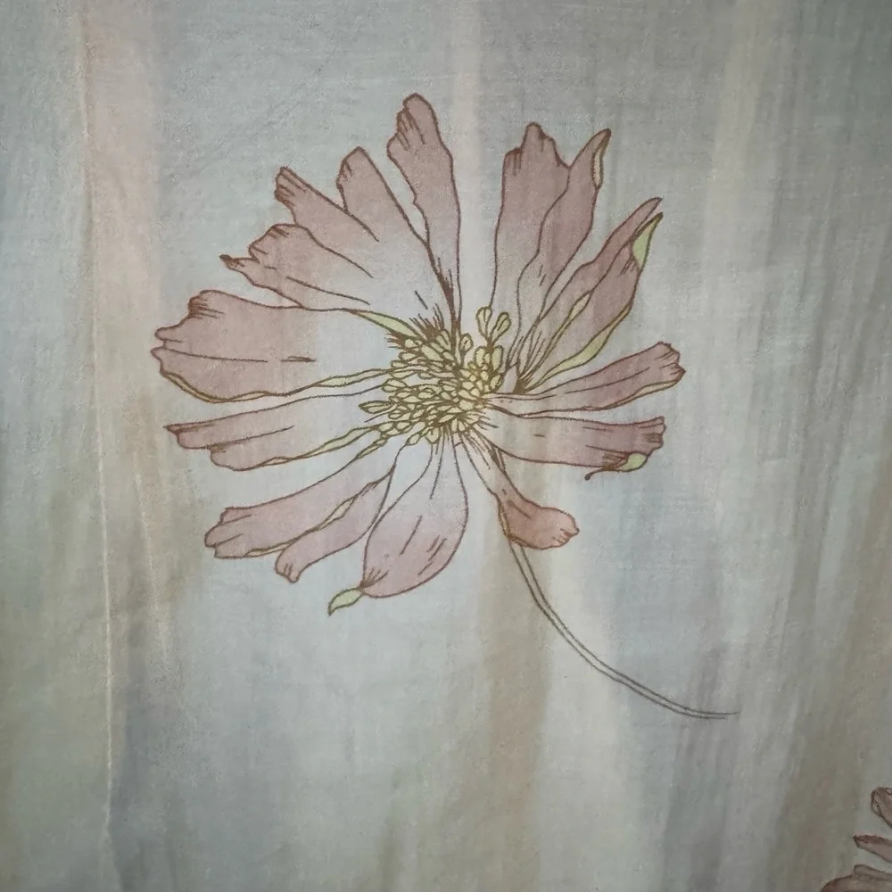 FUTURE COLLECTIVE Dress Size 6 Light Pink Floral Midi V-Neck Sleeveless (NWT)